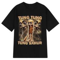 Tung Sahur Graphic Printed TShirt Unisex Summer Casual Loose Fashion Funny Round Neck Short Sleeve Tops Clothing TShirt Unisex L