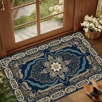 Luxurious Bohemian Persian Carpet - Anti Slip Soft Rectangular Floor Mat for High-frequency Use Areas Bedroom Rugs  Area Rug 40x60CM