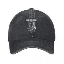 MGS Metal Gear Solid Men Women Baseball Caps Game Gaming Distressed Denim Caps Hat Fashion All Seasons Travel Gift Headwear One Size