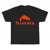 Nauji SIMMS Žvejybos Logotipo Unisex Marškinėliai Juokingi Dydis S iki 5XL 4XL red