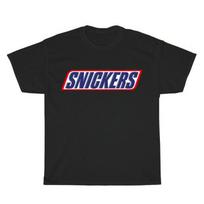 New Snickers Chocolate Bar Logo T-Shirt Funny Size S to 5XL M