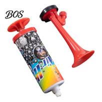 Outdoor Cheering Horn Large for Soccer Game, Fan Air Portable Noise Maker Stadium, Hand Pump Megaphone Team Party Festival Colorful A