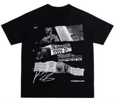Kobe Tshirt Retro American Streetwear Commemorative Portrait Print Short Sleeve For Unisex And Unisex Trendy Harajuku S