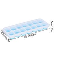 2pcs Food Grade Silicone Ice Cube Tray Spill-Resistant Freezer Ice Mold Durable Ice Cube Mold  Bar mėlyna