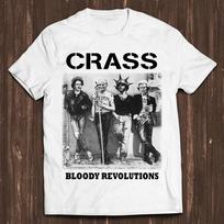 Bloody Revolutions Crass Punk Rock Design Classic Retro Film Gamer Meme Movie Music Cool Gift Tee T Shirt S