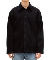 Rap One One Semi-Overfit Side Line Pocket Denim Shacket (Black) L