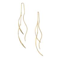 Vendome Aoyama K18 Yellow Gold Ocean Earrings AGVA1356 YG [Official]
