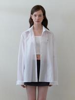Kinder Baby Basic Loose Logo Shirts - White White/Free