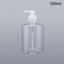 500 ml papildoma losjono buteliukas, skysčio indas, rankų dezinfekantas, dušo želė, plastikiniai putų dozatoriaus buteliukai, tuščias buteliukas plačiu kakleliu C