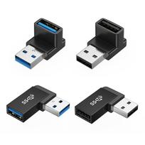 4PC Angled USB 3.2 Adapters Male to Female Aluminum for Flexible Orientation and Port Protections in Multiple Devices 1