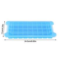 2pcs Easy Release Ice Mold 36 Grid Ice Cube Maker Portable Ice Cubes Tray  Kitchen mėlyna