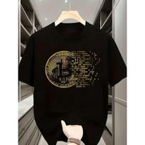Men's Bitcoin Crypto T-Shirt - Lightweight Breathable Crew Neck Casual Loose Fit Top for Summer, for Fashion & Cryptocurrency Enthusiasts Apparel S juoda