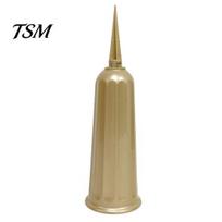 Reusable Flower Vase Support Holder with Spike Memorial Day Cemetery Lawn Decoration Stake Bouquet Insert for Graveside Headstone Decor auksinė