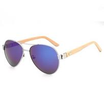 Bamboo Wood Temple Double Bridge Shades Mosaic Color Legs Classic Sunnies  Outdoor Sports Style 2