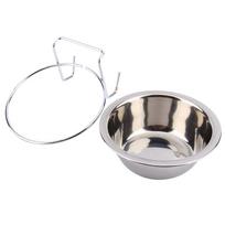Easy Clean Stainless Steel Dog Bowl Anti Tip Hanging Type Pet Bowl Thickened Body Fixed Mount Crate Bowl Kennel Scenario