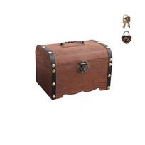 Decorative Jewelry Saving Pirate Organizer Small Money Lock Boxes  Children Gifts 17.5x13x12.5cm