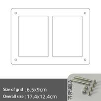 Acrylic Polaroid Frames,Clear Desk Floating Picture Frame for Fujifilm Instax Film,Family and Wedding Collage Picture Frames