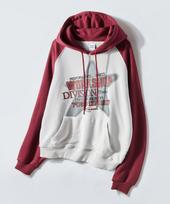 Travel Spray Star Combination Raglan Hoodie Light Grey Light Gray/Medium