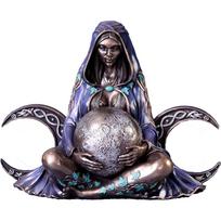 Naujoji Motinos Žemės meno statula Tūkstantmečio Gaia statula Statulėlė Nemesis rašomasis stalas Derva Charms Statula Motinos Žemės deivės namų dekoras small size violetinė
