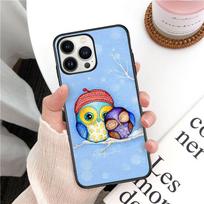 dėklas Mielas Pelėdos Širdys Meilužis Kalėdinis Telefono Dangtelis For iphone 14pro 11pro 12 13pro max 5s 6s xs 7 8plus SE xr 12mini Coque Dėklai Iphone 5 5S