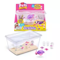 Zuru Pets Alive Mommy Turtle Surprise interaktyvus vėžlys, įvairiaspalvis, LR44 baterija