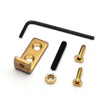 Žalvarinis Tremolo Stopo Tiltas Stabilizatorius su Varžtais ir Raktu Elektrinės Gitaros Tremolo Stopas Lengva Montuoti black