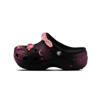 Crocs Classic clog Cosmic Resonance EVA Cute Korean Style Hole Shoes Women's Black Pink 34-35