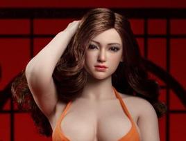 Mastelis Veiksmas Apie 27 cm Įdegęs TBLeague Gražus ir Besiūlis Apima Galvą ir Visą Gražių Azijos Moterų Rinkinį [TOYBARJAPAN] 1/6 Figūrėlė,