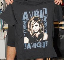 Rare Avril Lavigne The Black Star TOUR Cotton Black Men T-Shirt Unisex T-Shirt XXL