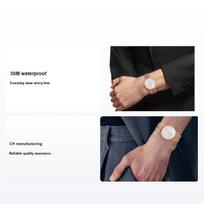 Tissot Lovely serijos kvarcinis mechanizmas baltas ciferblatas plieninė apyrankė rožinio aukso spalvos madingas paprastas laikrodis vyriški laikrodžiai T109.410.33.031.00 Rose Gold Strap