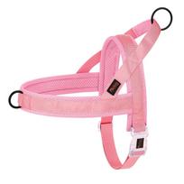 Soft No Pull Dog Harness Nylon Pitbull Dog Puppy Harnesses Padded Pet Vest Adjustable for Small Medium Large Dog Chihuahua Pug XS（old） rožinė