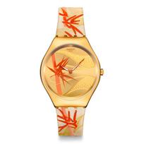GOLDEN RED BAMBOO Year of the Snake Watch SYXZ105 [Swatch]