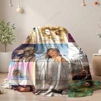 T-Taylor Alison Swift singer celebrity blanket,Best Gifts for Swiftie,sofa office nap blanket soft warm and comfortable bedding 75cmx90cm