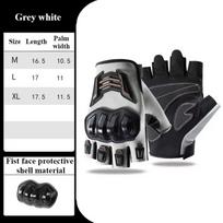 Breathable Motorcycle Gloves Half Finger Wear-Resistant Anti-Slip Racing For Outdoor Cycling Electric Bike Anti-Fall Protection XL