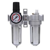 Compressed Air Filter Regulator Lubricator Combo 3 8 Inch SFC300 Air Compressor Water Oil Trap Separator