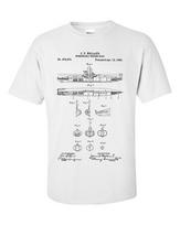 Submarine Patent TShirt Submariner Sub Technical Drawing Shirt 2XL