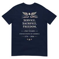 Usa 250th Anniversary Veterans Military 4th Of July Tshirt S