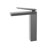 Single Level Basin Tap Bathroom Faucet Plated Deck Mounted Basin Faucet Basin Mixer (Black,Brass) juoda