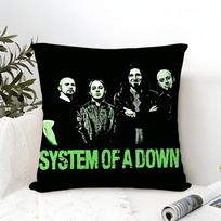 Metal Band System of a Down Pillow Case Cotton Linen Fabric Square Zipper Pillowcase Home Decorative Living Room 30x30cm