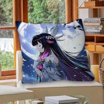 Genshin Impact Columbina Cushion Cover Polyester Sofa Cushions Decorative Throw Pillows Home Decoration Pillowcover 30x30cm