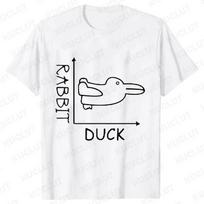 Duck Rabbit Fun Math T Shirt Birthday Gift For Unisex Funny Adult TShirt Unisex Short Sleeve Tshirt Unisex Funny Graphic Tee Shirt Tops S