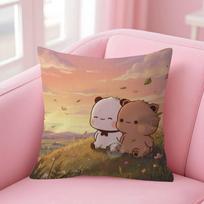 Cartoon Bubu And Dudu   pillow cover sofa cushion cover home room decoration children gift 30x30cm