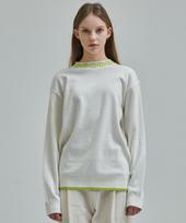 Zensai Z-Jacquard High-Neck Pullover White S