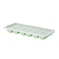 Ice Cube Mold with Lid And Storage Box Press-Release Ice Cube Tray for Freezer BPA-Free Odorless Food Grade Plastic Ice Maker for Home Party žalia