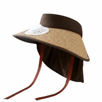 Portable Rechargeable Fan Hat Adjustable Long-lasting Fishing Sun Shading Cap Polyester Lightweight Wide Brim Fan Hat Hiking