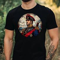 T-Shirt Herren Napoleon Buntglas Motiv Baumwolle Größe XS bis 5XL XL
