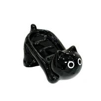 Ceramic Cat Soap Box Cartoon Soap Dish Bathroom Accessories Bathroom Storage Rack  Balcony juoda