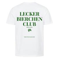 Lecker Bierchen Club Cotton TShirt Designed For Beer Lovers Featuring A Hop And Malt Pattern Classic Fit Soft And Comfortable S