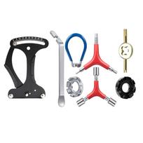8pcs Spoke Tension Meter Wrench Repair Tool Set Multifunction Bike Indicator Tensiometer Wheel Adjustment balta