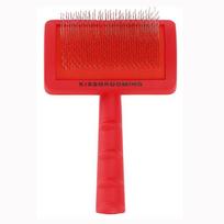 Pet Slicker Brush Factory  Customize Cleaning Easy Dog Hair Grooming Salon Pet Slicker Brush Removes Undercoat Shedding (Red,15*11cm) raudona